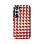 Scarlet Stitch | Red Houndstooth Case