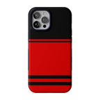 Storm Warning | Black & Red Stripes Case