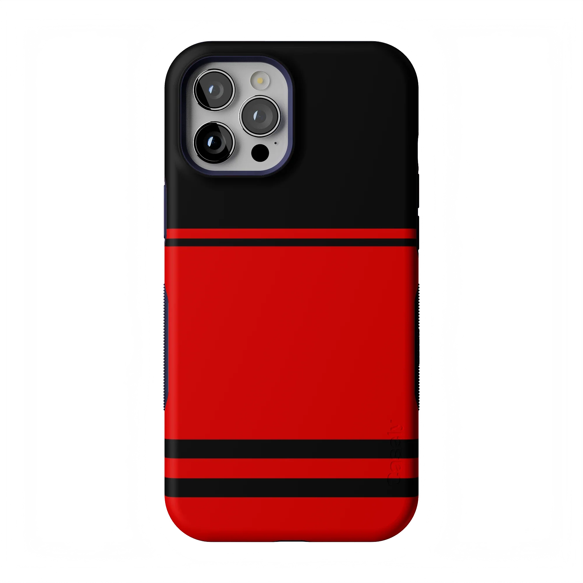 Storm Warning | Black & Red Stripes Case