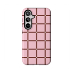Uptown Gridlock | Pink Checkerboard Case