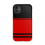 Storm Warning | Black & Red Stripes Case