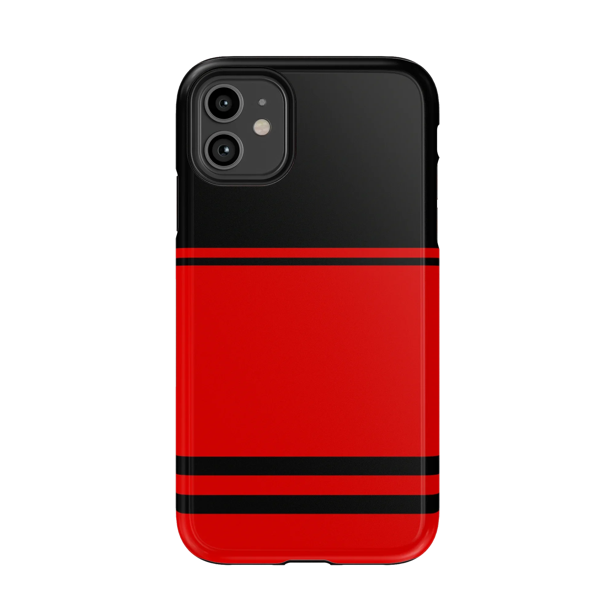 Storm Warning | Black & Red Stripes Case