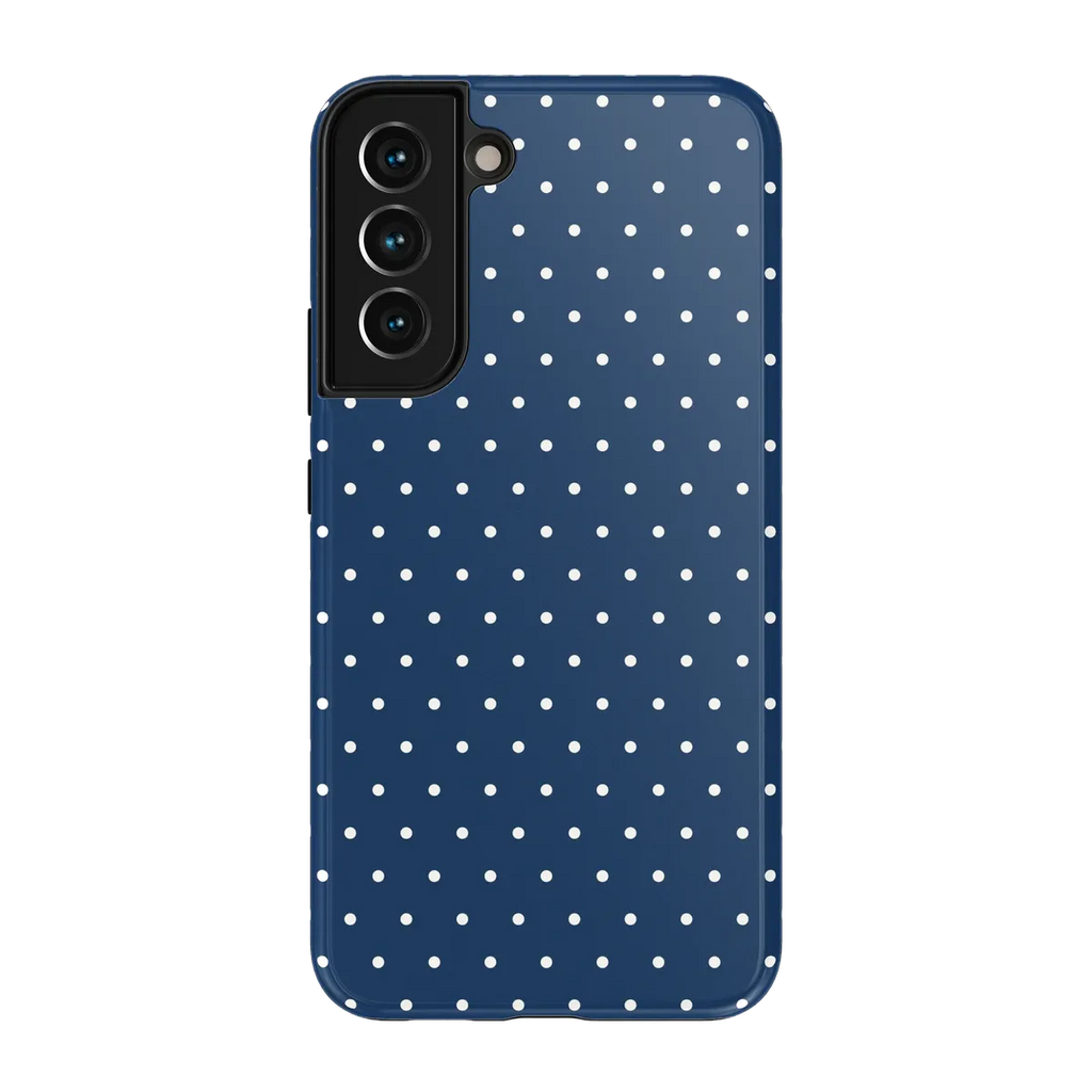 On the Dot | Navy Polka Dot Case