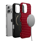 On the Dot | Maroon Polka Dot Case