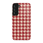 Scarlet Stitch | Red Houndstooth Case