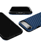 On the Dot | Navy Polka Dot Case