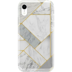 Sharp Lines | Geo White and Gold Marble Case