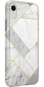Sharp Lines | Geo White and Gold Marble Case