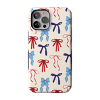American Girlie | Red White & Blue Bows Case