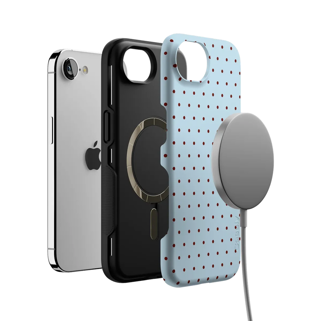 On the Dot | Blue Polka Dot Case
