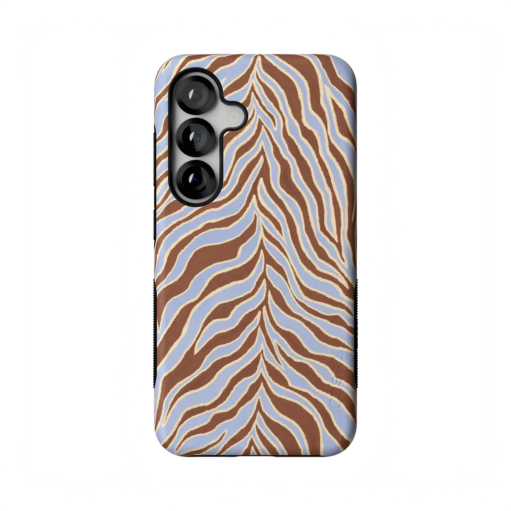 Untamed | Brown & Blue Zebra Case