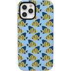 Something's Fishy | Navy Blue & Yellow Fish Print Case