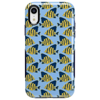 Something's Fishy | Navy Blue & Yellow Fish Print Case