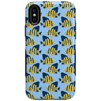 Something's Fishy | Navy Blue & Yellow Fish Print Case