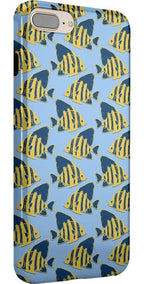 Something's Fishy | Navy Blue & Yellow Fish Print Case