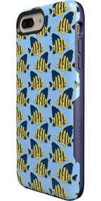 Something's Fishy | Navy Blue & Yellow Fish Print Case