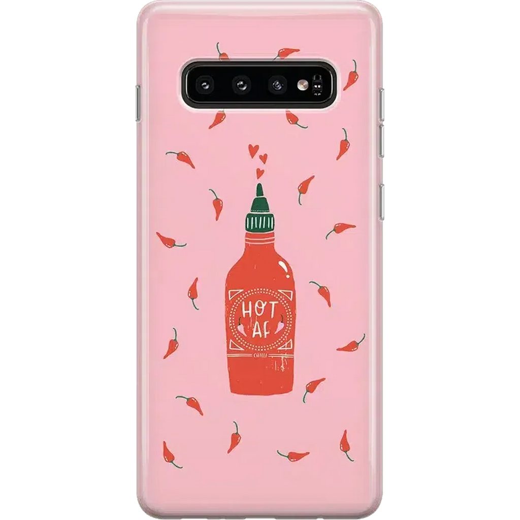 Spicy AF | Pink Chili Hot Sauce Samsung Case