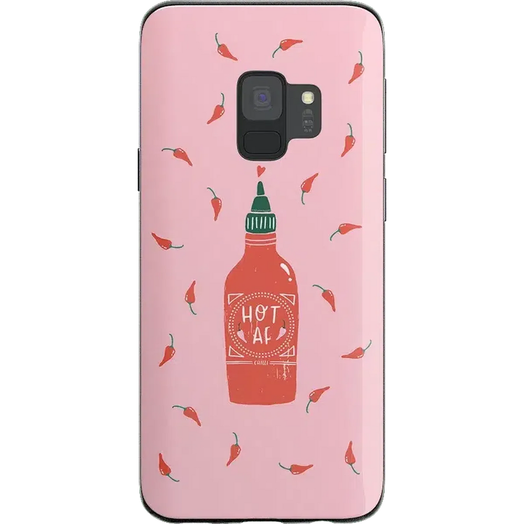 Spicy AF | Pink Chili Hot Sauce Samsung Case
