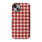 Scarlet Stitch | Red Houndstooth Case