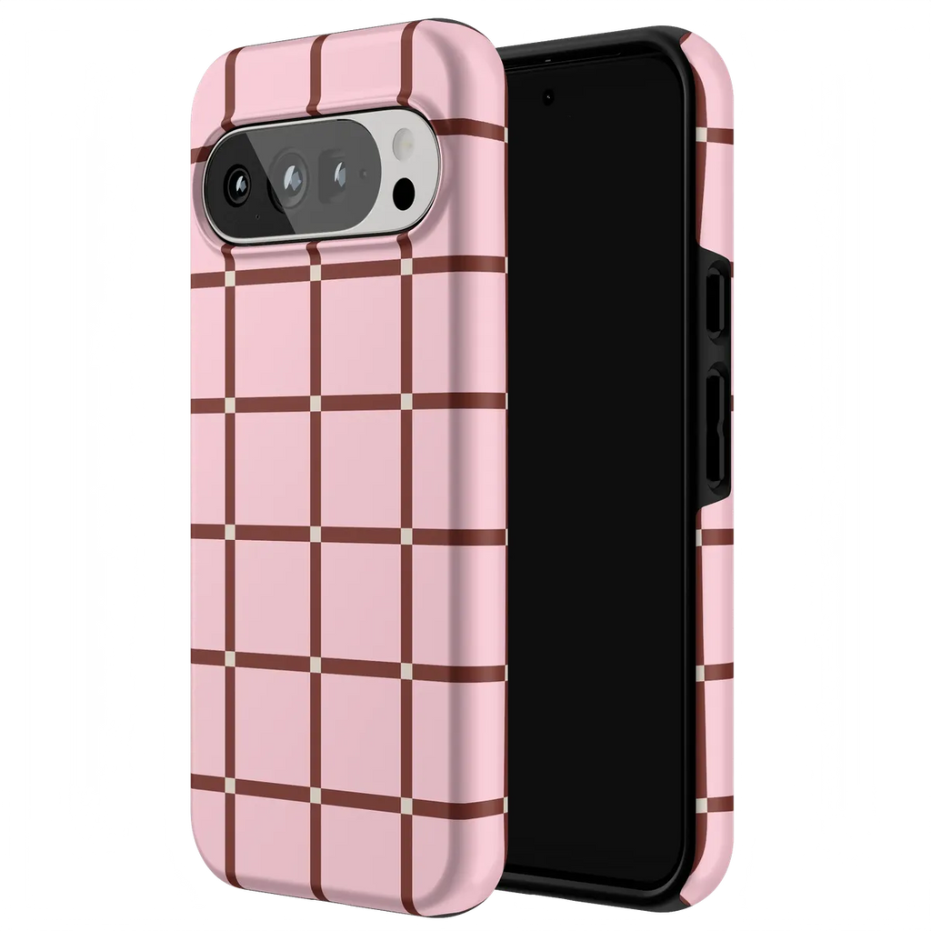 Uptown Gridlock | Pink Checkerboard Case