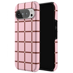 Uptown Gridlock | Pink Checkerboard Case