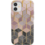 Stepping Up | Geo Rose Gold Marble Case
