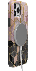 Stepping Up | Geo Rose Gold Marble Case