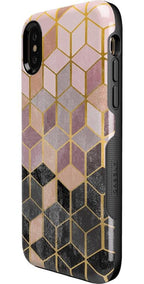 Stepping Up | Geo Rose Gold Marble Case