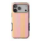 Stripes and the City | Orange & Pink Pinstripe Case
