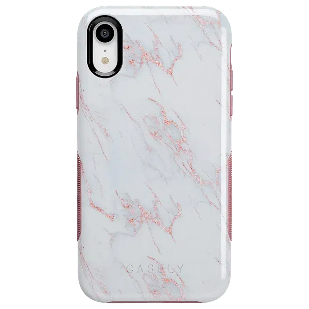 Subtle Blush | White and Pink Marble Case