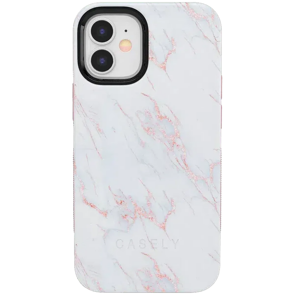 Subtle Blush | White and Pink Marble Case