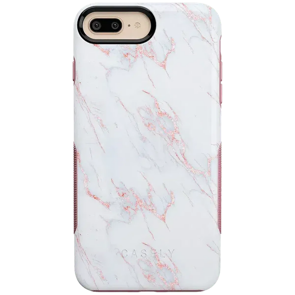 Subtle Blush | White and Pink Marble Case