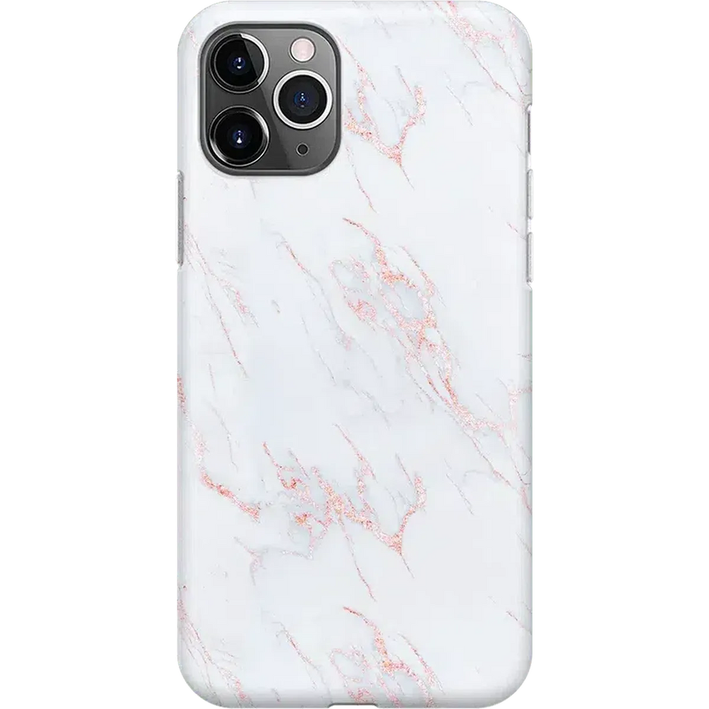 Subtle Blush | White and Pink Marble Case