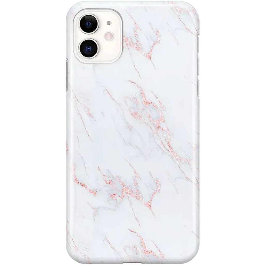Subtle Blush | White and Pink Marble Case