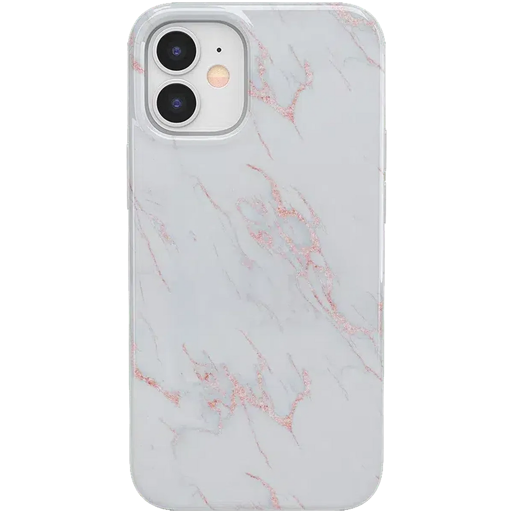 Subtle Blush | White and Pink Marble Case