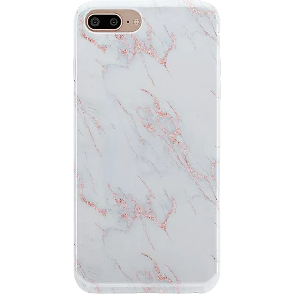 Subtle Blush | White and Pink Marble Case