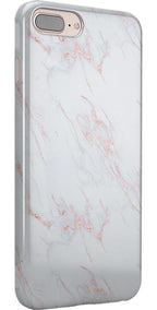 Subtle Blush | White and Pink Marble Case