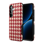 Scarlet Stitch | Red Houndstooth Case