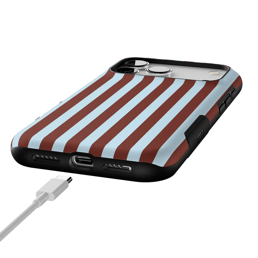 Sunday in Brooklyn | Blue Stripes Case