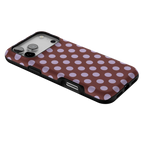 Spotted in SoHo | Burgundy Polka Dot Case