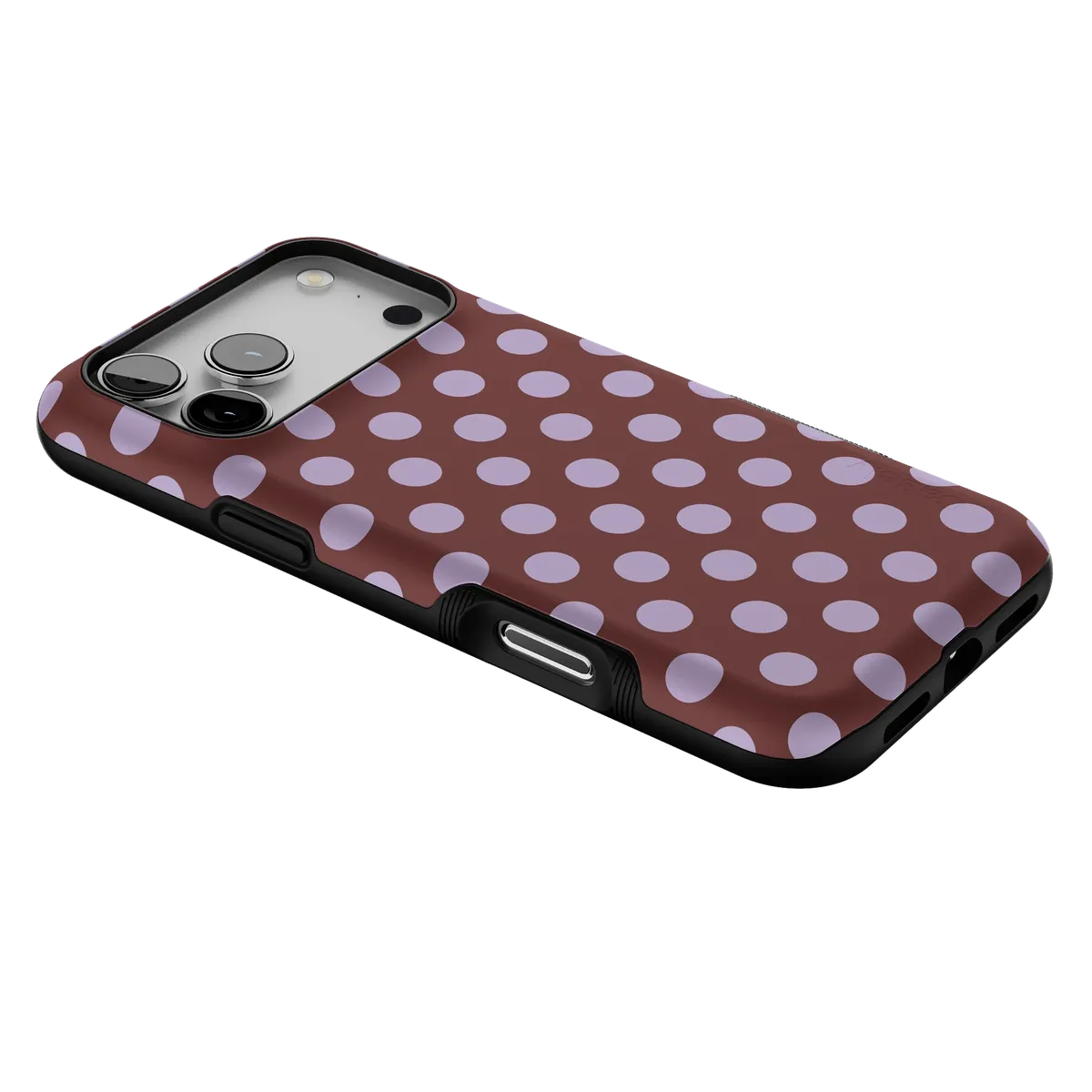 Spotted in SoHo | Burgundy Polka Dot Case