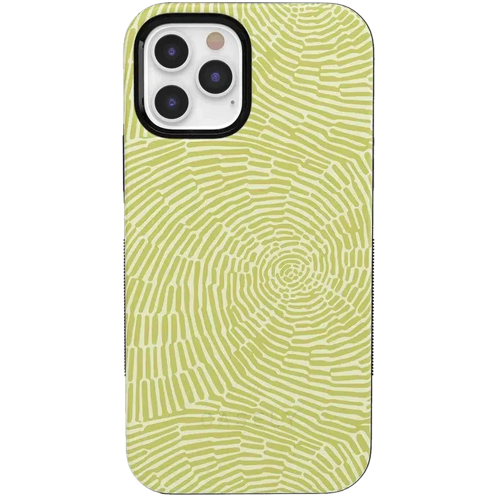 Swirl Away | Tea Green Geometric Case