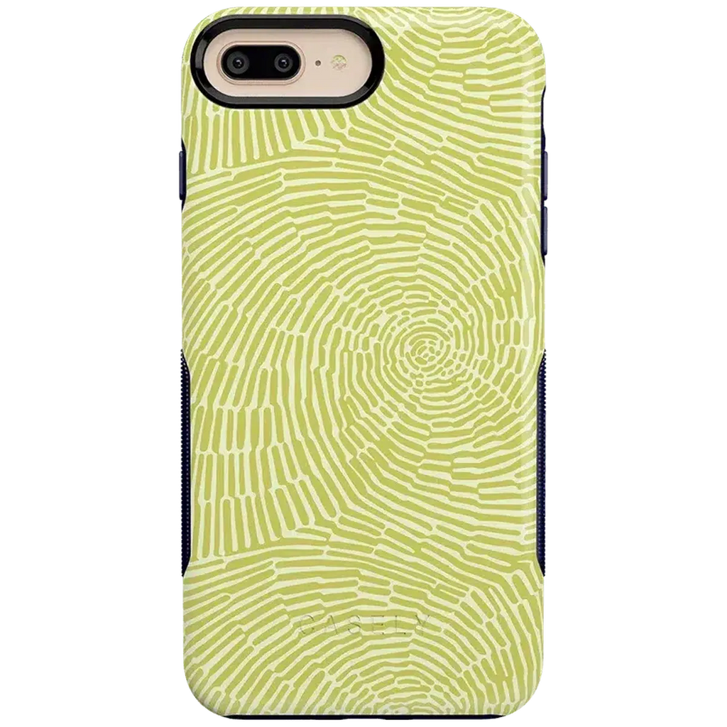 Swirl Away | Tea Green Geometric Case
