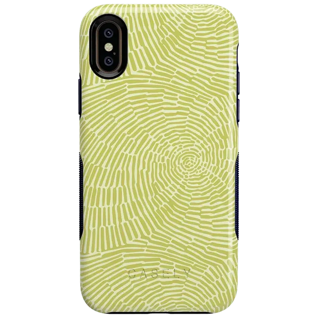 Swirl Away | Tea Green Geometric Case