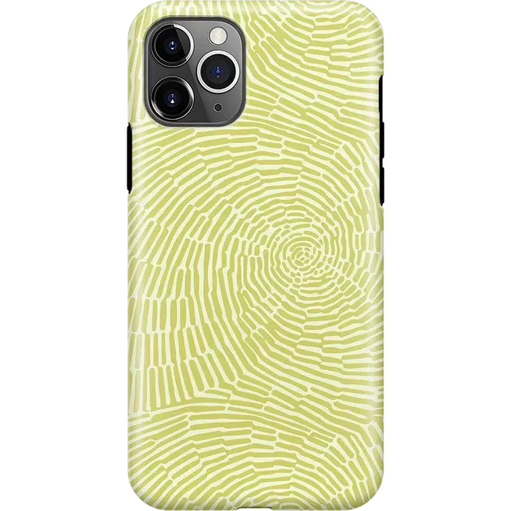 Swirl Away | Tea Green Geometric Case