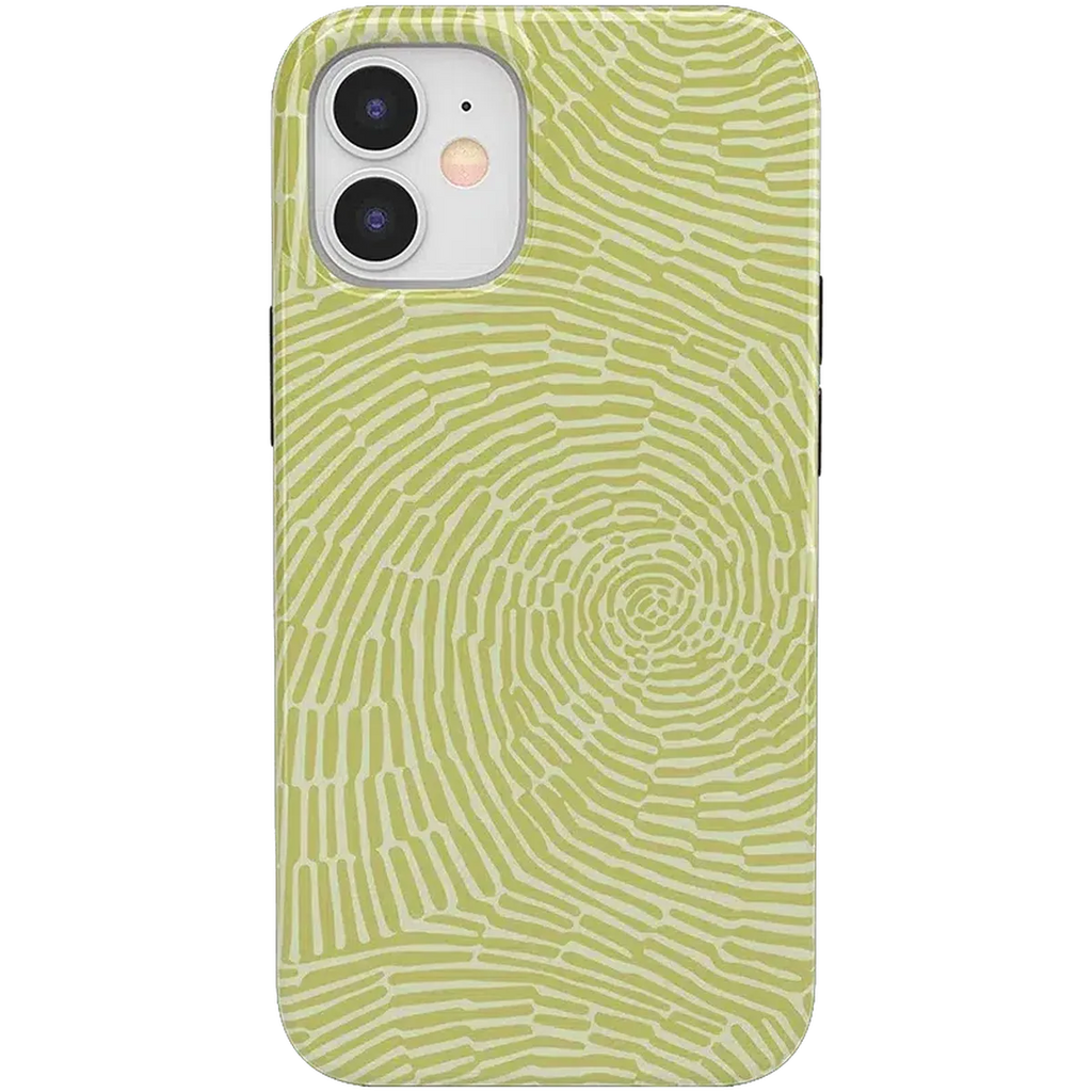 Swirl Away | Tea Green Geometric Case