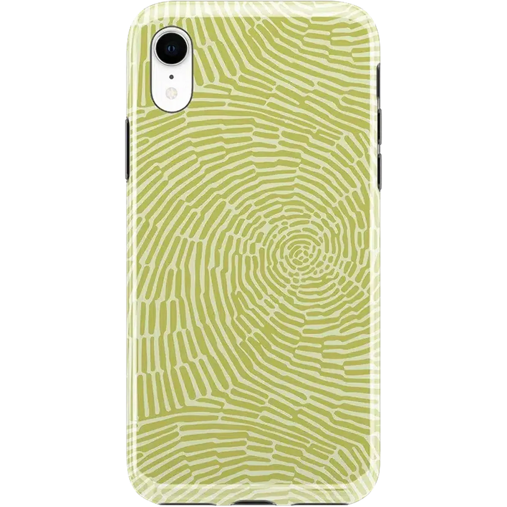 Swirl Away | Tea Green Geometric Case