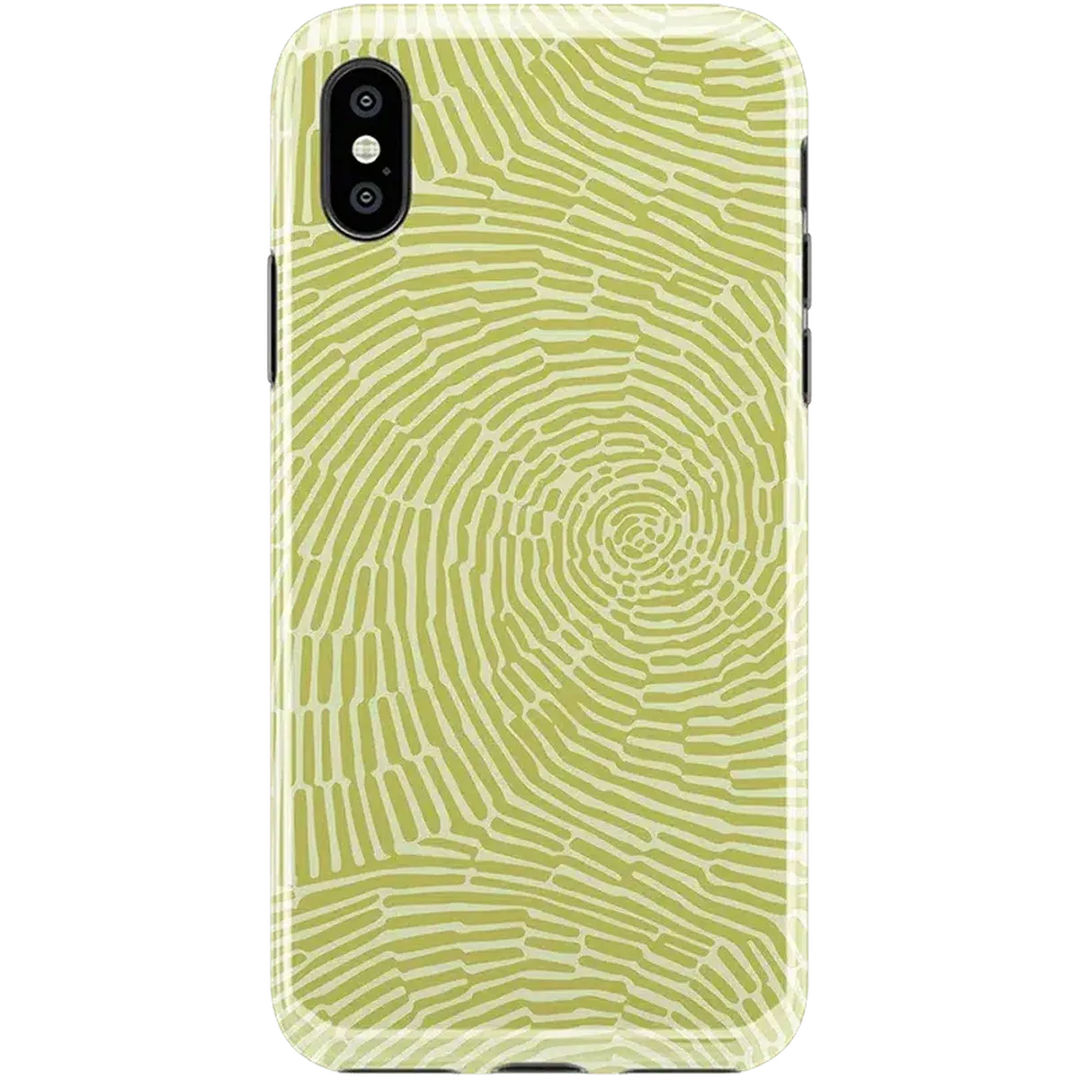 Swirl Away | Tea Green Geometric Case