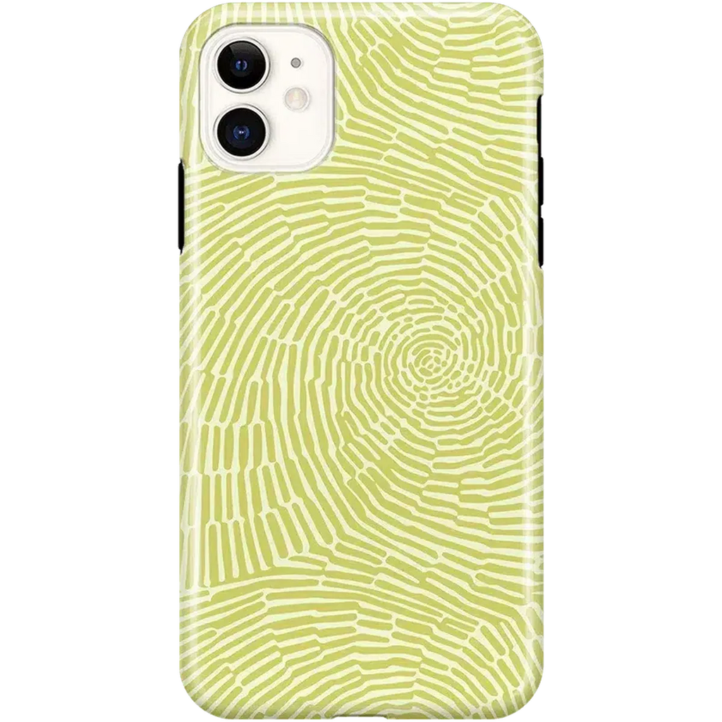 Swirl Away | Tea Green Geometric Case