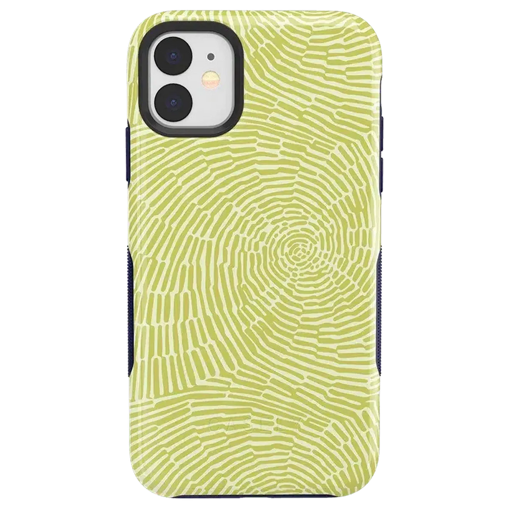 Swirl Away | Tea Green Geometric Case